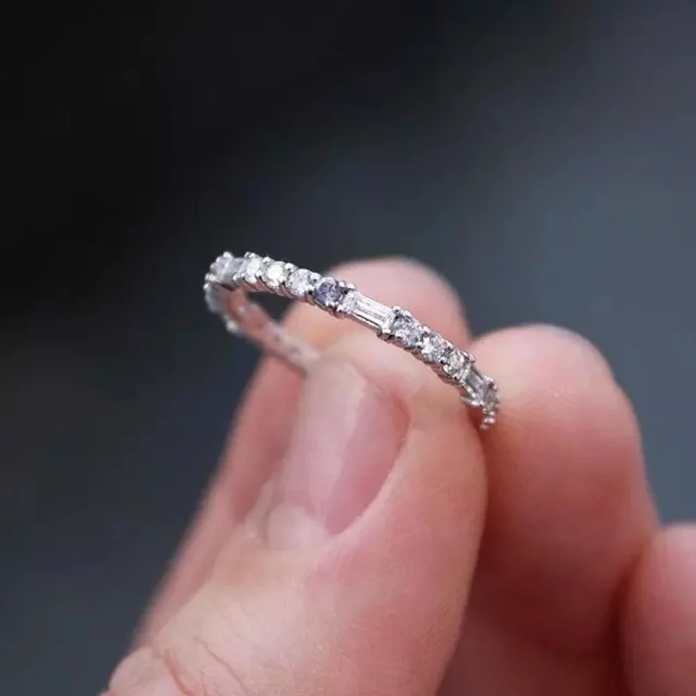 New 925 Silver Beautiful Elegant Diamond Ring - Picture 2 of 3